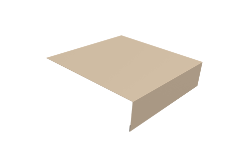 Планка околооконная простая 200х50 0,45 PE с пленкой RAL 1015 светлая слоновая кость (2м)