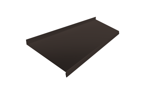Отлив простой 200 0,5 Atlas X с пленкой RR 32 темно-коричневый (2м)