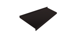 Отлив простой 250 0,5 Velur X RAL 9005 черный (2м)