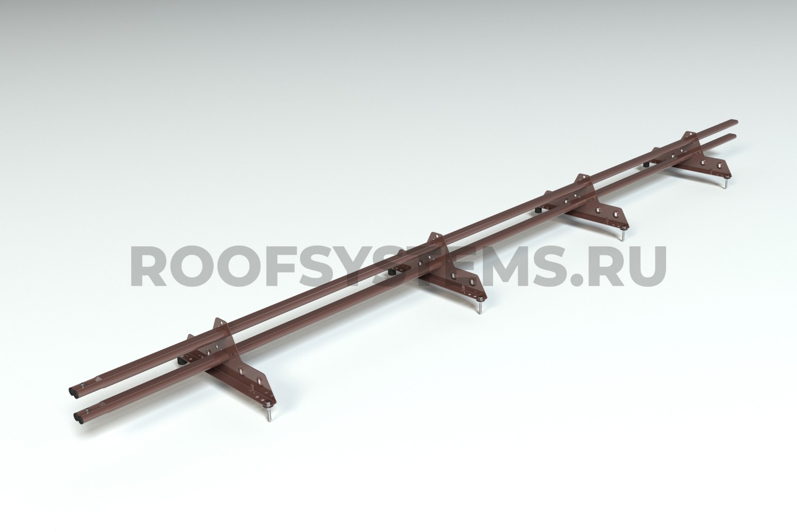 Снегозадержатель ELITE 40*20 овальный универсальный NEXT RAL 8017 (коричневый шоколад)