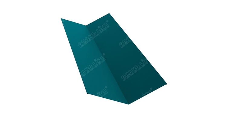 Планка ендовы верхней 145х145 0,45 PE с пленкой RAL 5021 водная синь (2м)