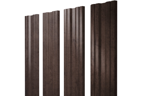 Штакетник Twin с прямым резом 0,45 Print Elite Antique Wood TwinColor