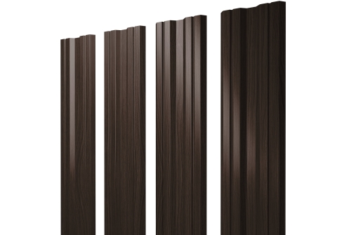 Штакетник Twin с прямым резом 0,45 Print Elite Coffee Wood TwinColor