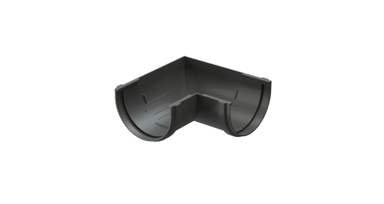 Универсальный угол желоба 90° Standard, серый