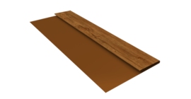 Планка стартовая Блок-хаус new 0,45 Print Elite Golden Wood TwinColor (2м)