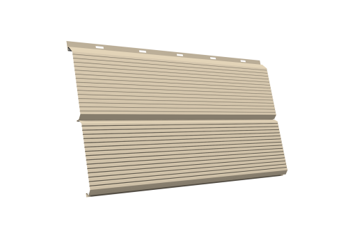 ЭкоБрус 0,345 Gofr GL 0.5 Satin с пленкой RAL 1015 светлая слоновая кость