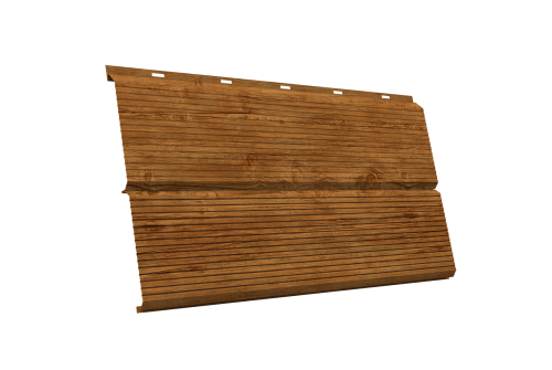 ЭкоБрус 0,345 Gofr 0.45 Print Elite с пленкой Golden Wood TwinColor
