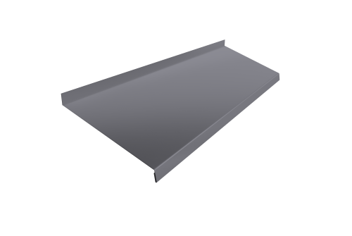 Отлив простой 250 0,5 Satin с пленкой RAL 7004 сигнальный серый (2м)