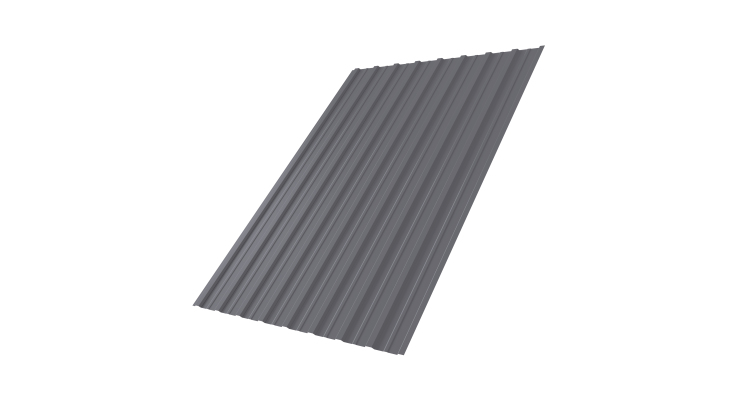 Профнастил С10A 0,45 PE RAL 7004 сигнальный серый