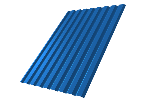 Профнастил С20А 0.45 PE RAL 5005 сигнальный синий