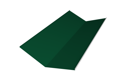 Планка ендовы нижней 300х300 0,5 Satin Matt RAL 6005 зеленый мох (3м)