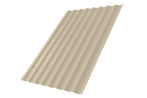 Профнастил С20В 0,45 PE RAL 1015 светлая слоновая кость