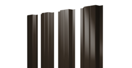 Штакетник П-образный A с прямым резом 0,5 Atlas X RR 32 темно-коричневый