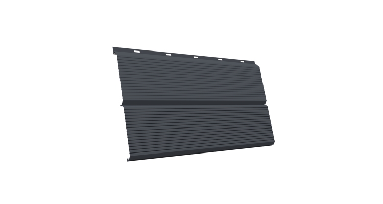 ЭкоБрус 0,345 Gofr 0.45 Drap TX с пленкой RAL 7024 мокрый асфальт