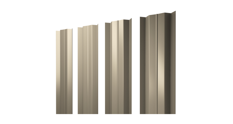 Штакетник М-образный В с прямым резом 0.5 Satin RAL 1015 светлая слоновая кость