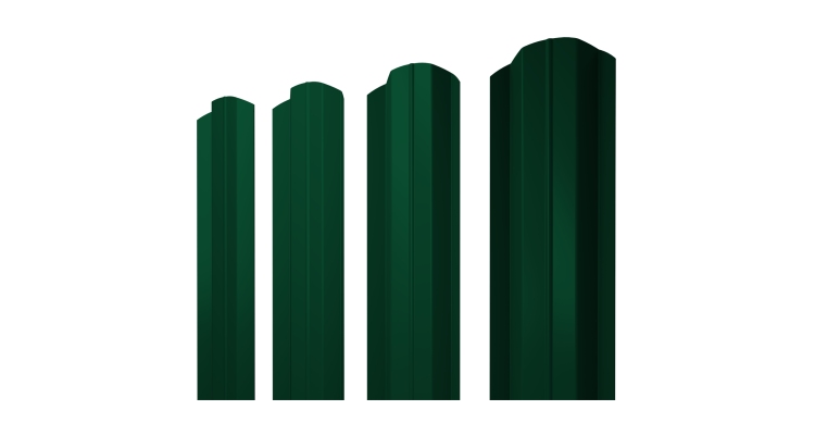 Штакетник М-образный В фигурный 0,5 Satin RAL 6005 зеленый мох