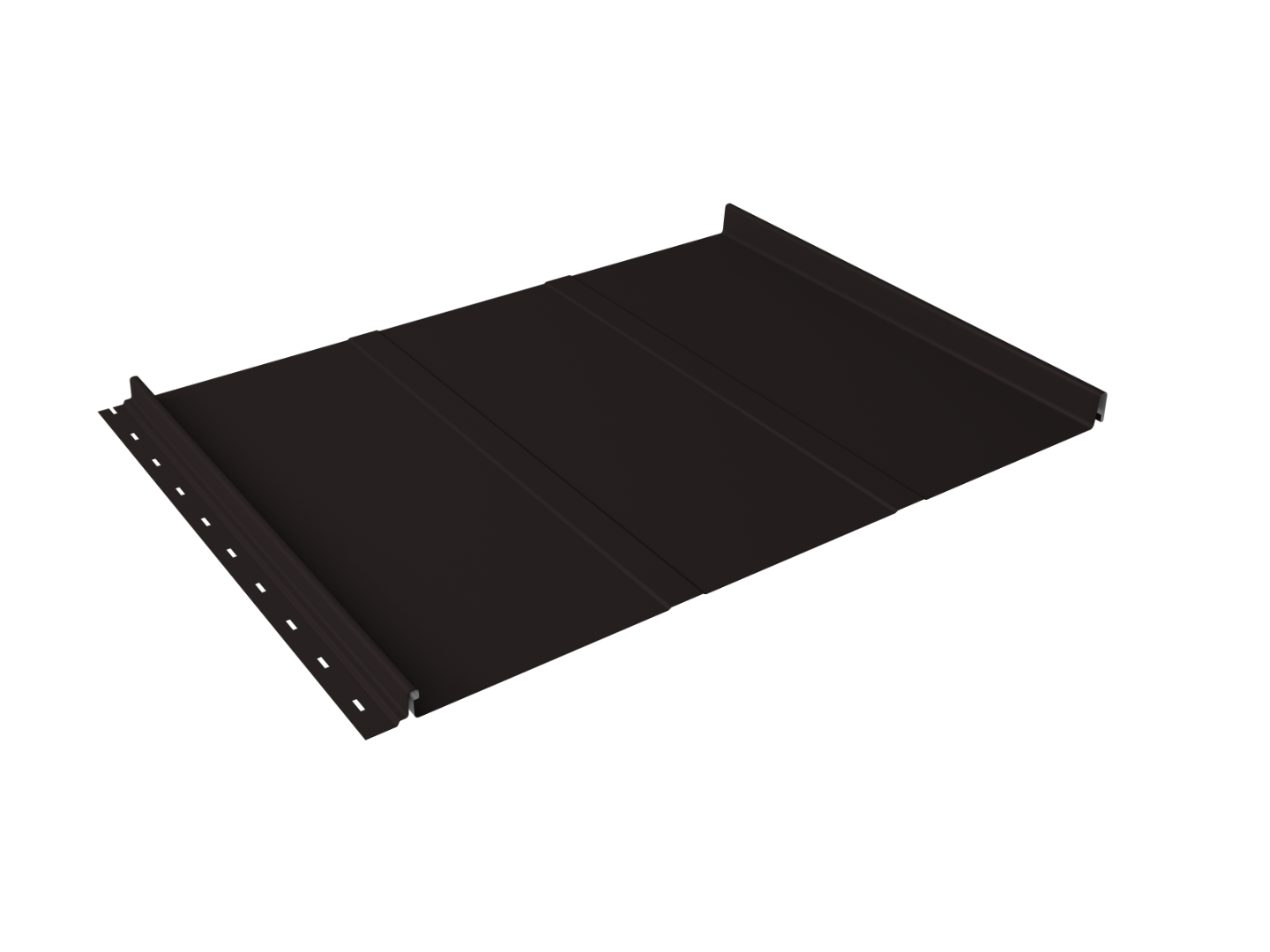 Кликфальц Line Grand Line 0.5 Drap с пленкой на замках RAL 9005 черный