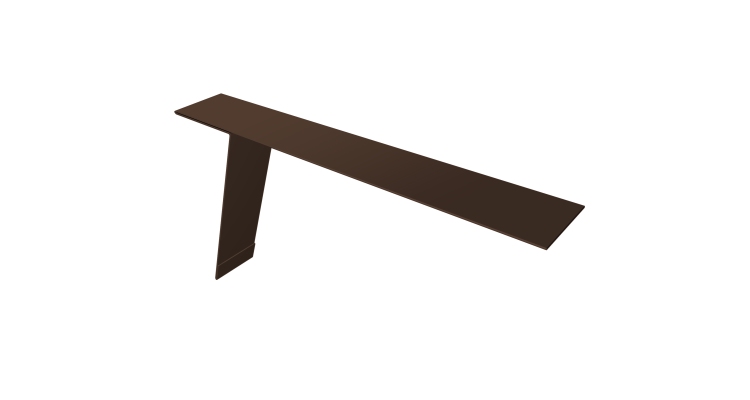 Планка карнизная фальц Grand Line 130х80 0,45 Drap TwinColor RAL 8017 шоколад (2м)