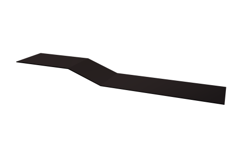 Планка крепежная фальц 0,45 Drap TR RAL 9005 черный (2м)