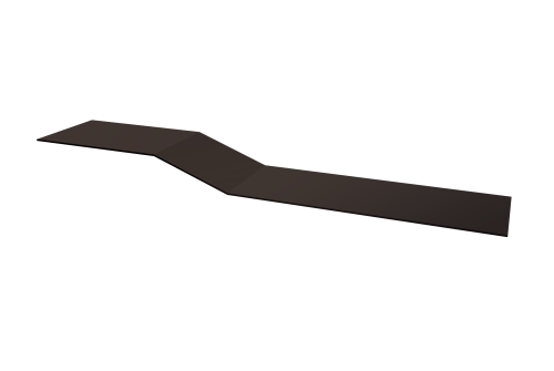 Планка крепежная фальц Grand Line 0,5 Satin Matt TX RR 32 темно-коричневый (2м)