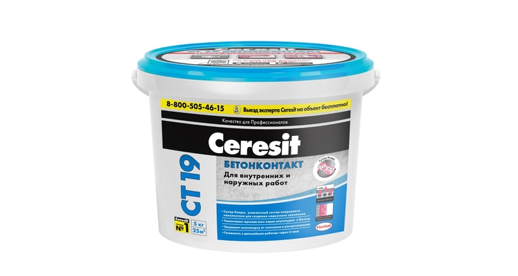 Грунтовка Бетоноконтакт Ceresit СТ 19 Зима (5 л)