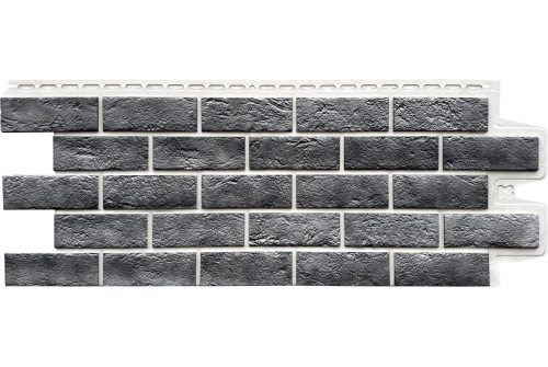 Фасадная панель GL Состаренный кирпич Design Plus гранит с белым швом