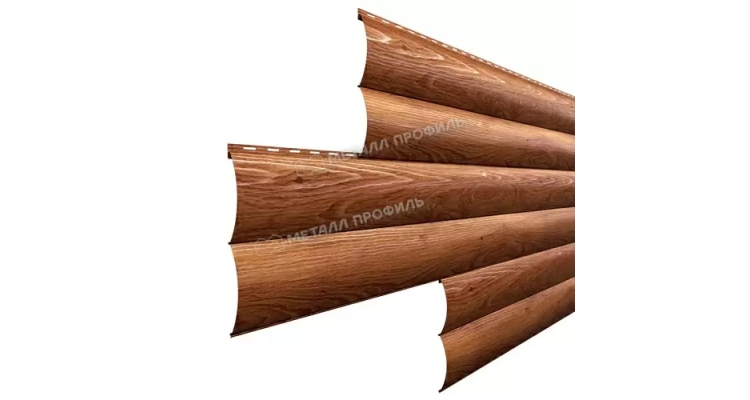 Сайдинг Металл Профиль Woodstock-Н-28х330 (ECOSTEEL_T-01-ЗолотойДуб-0.5)