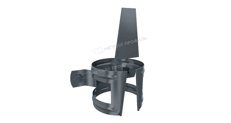 Держатель трубы (на дерево) Металл Профиль GS lite D90 RAL 7024