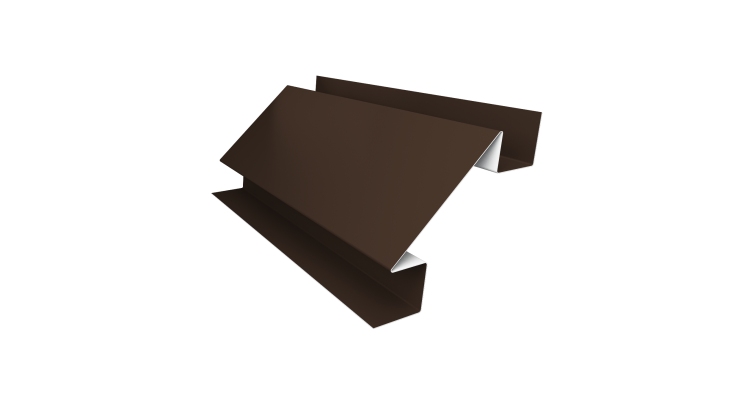 Планка угла внутреннего сложного Экобрус Grand Line 0,45 Drap TR RAL 8017 шоколад (2м)