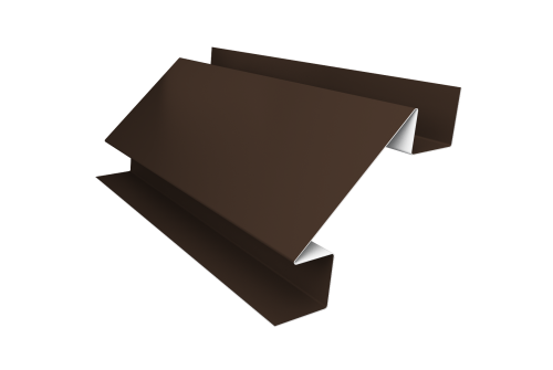Планка угла внутреннего сложного Экобрус Grand Line 0,5 Drap TX RAL 8017 шоколад (2м)