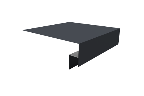 Планка околооконная сложная Экобрус Grand Line 200х50х25 0,45 Drap RAL 7024 мокрый асфальт (3м)