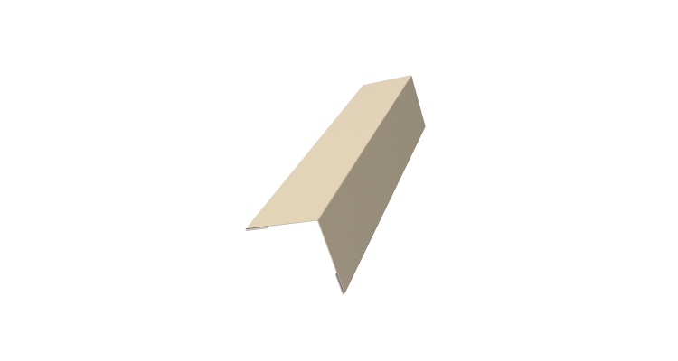 Угол внешний 50х50 0,45 PE с пленкой RAL 1015 светлая слоновая кость (3м)