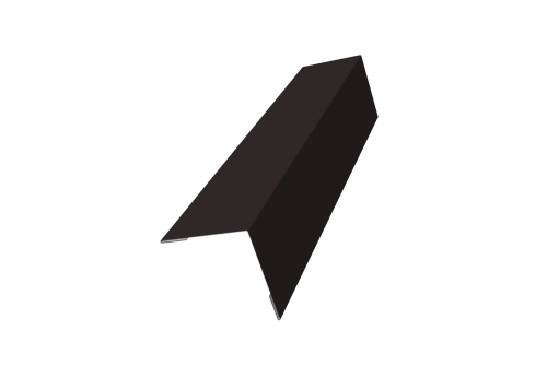 Угол внешний 50x50 0,5 Drap TX RAL 9005 черный (3м)