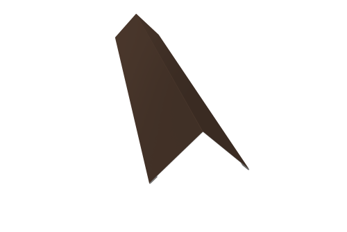 Угол внешний 110х110 0,5 Satin с пленкой RAL 8017 шоколад (3м)