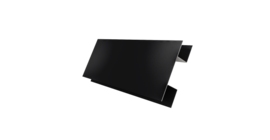 Планка H-образная стыковочная сложная 0,45 Drap TR RAL 9005 черный (2м)