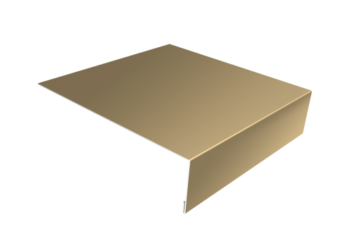 Планка лобовая/околооконная простая 190х50 0,45 PE с пленкой RAL 1014 слоновая кость (3м)