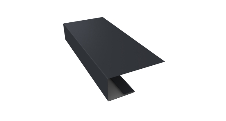 J-Профиль 18мм 0,45 Drap TR RAL 7024 мокрый асфальт (2м)