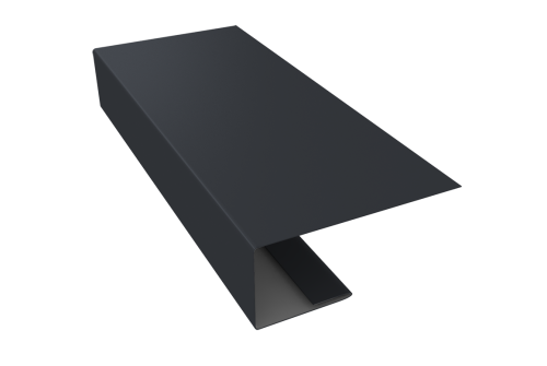 J-Профиль 18мм 0,5 Satin Matt RAL 7024 мокрый асфальт (2м)