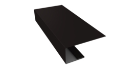 J-Профиль 18мм 0,5 Drap TX RAL 9005 черный (3м)