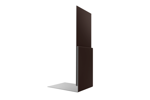 Планка приемная оконная 0,45 Drap TX RAL 8017 шоколад (2м)