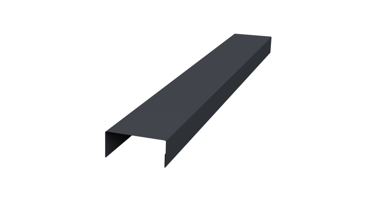 Крышка 30х20 жалюзи Texas 0,5 Satin Matt RAL 7024 мокрый асфальт (2м)