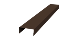 Крышка 45х20 жалюзи Texas 0,5 Satin Matt RAL 8017 шоколад (2м)