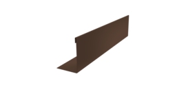 Нащельник 125 Texas 25х35 0,5 Atlas X RAL 8017 шоколад (L2,0)