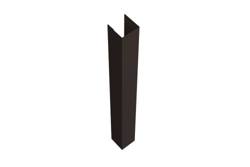 Стойка жалюзи Texas 0,45 PE-Double RR 32 темно-коричневый (2м)