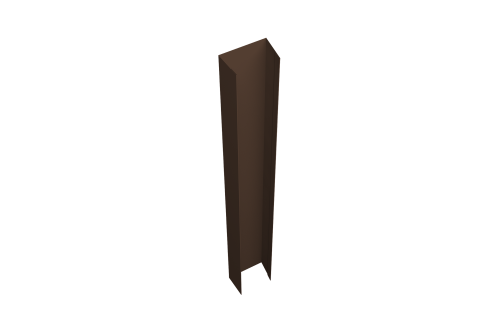 Крепежная планка верхняя Texas 0,45 Drap-double TX RAL 8017 шоколад (1,8м)