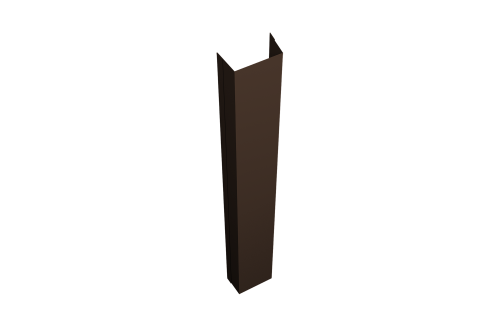 Крепежная планка нижняя Texas 0,45 Drap-double TX RAL 8017 шоколад (1,8м)