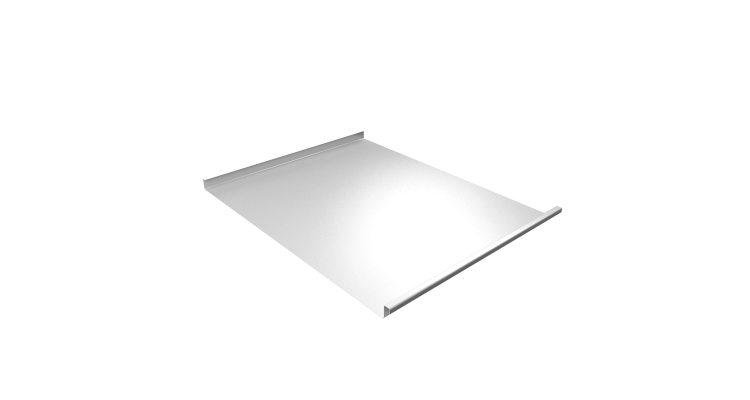 Фальц двойной стоячий Grand Line 0,5 PE с пленкой на замках RAL 9003 сигнальный белый