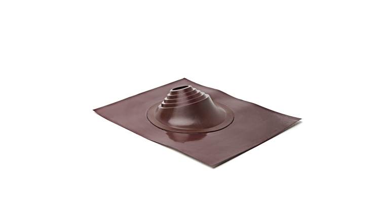 Проходной элемент MF угловой №1 (75-200мм) +185 EPDM (металлический окрашенный фланец) коричневый