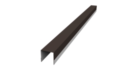 Планка вертикальная обратная для забора жалюзи Palermo 0,45 Drap TR RR 32 темно-коричневый (1,8м)