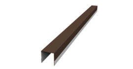 Планка вертикальная обратная для забора жалюзи Palermo 0,45 Drap TR RAL 8017 шоколад (2м)